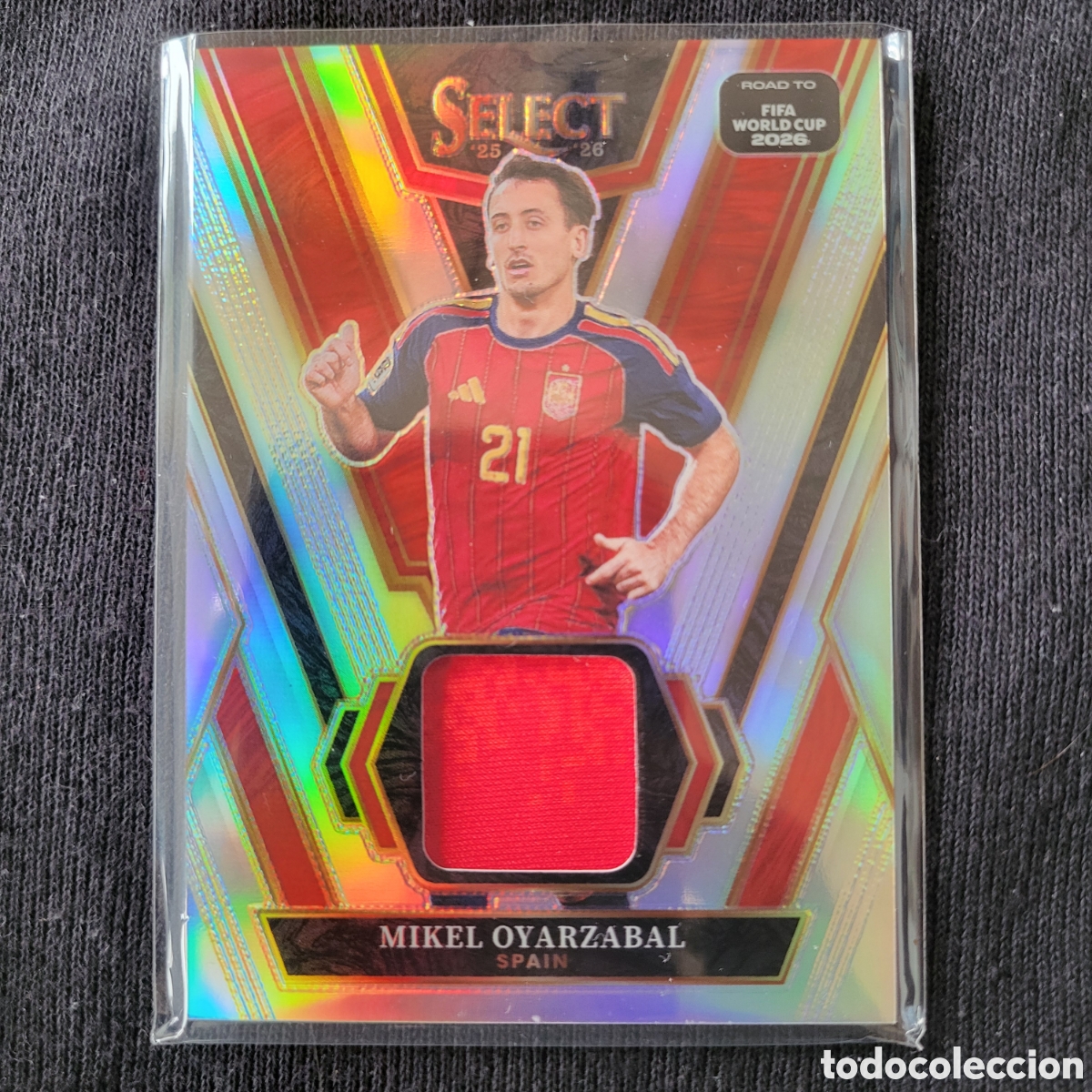 Trading cards: SW-MOL Mikel Oyarzabal Select Swatches [Relic, Silver Prizm] / Select Road To FIFA World Cup 2026