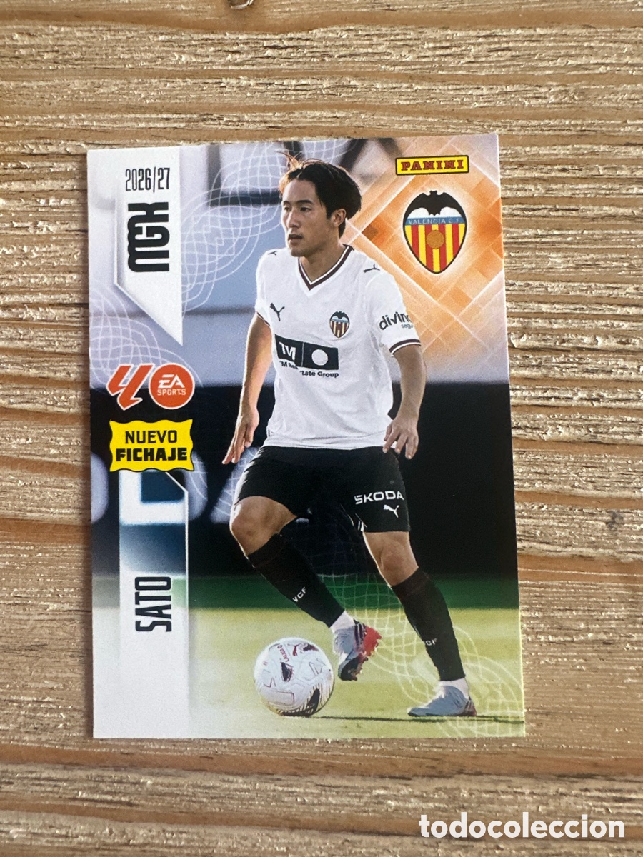 Trading cards: SATO VALENCIA 453 NUEVO FICHAJE 2&ordf; EDICION MEGACRACKS 2026/27 26-27 26 27 MGK PANINI