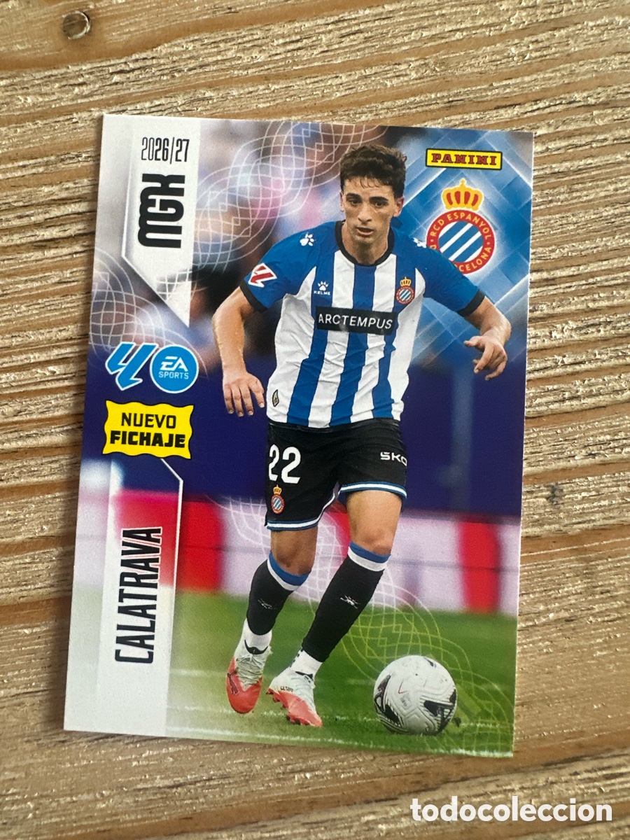 Trading cards: CALATRAVA RCD ESPANYOL 454 NUEVO FICHAJE 2&ordf; EDICION MEGACRACKS 2026/27 26-27 26 27 MGK PANINI