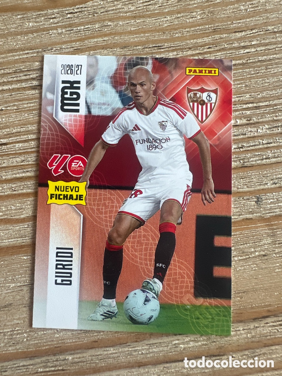 Trading cards: GURIDI SEVILLA 461 NUEVO FICHAJE 2&ordf; EDICION MEGACRACKS 2026/27 26-27 26 27 MGK PANINI