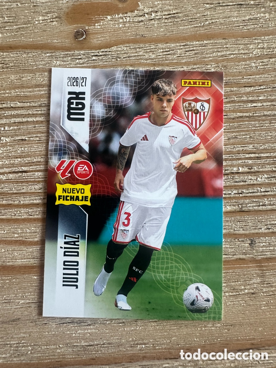 Trading cards: JULIO DIAZ SEVILLA 477 NUEVO FICHAJE 2&ordf; EDICION MEGACRACKS 2026/27 26-27 26 27 MGK PANINI