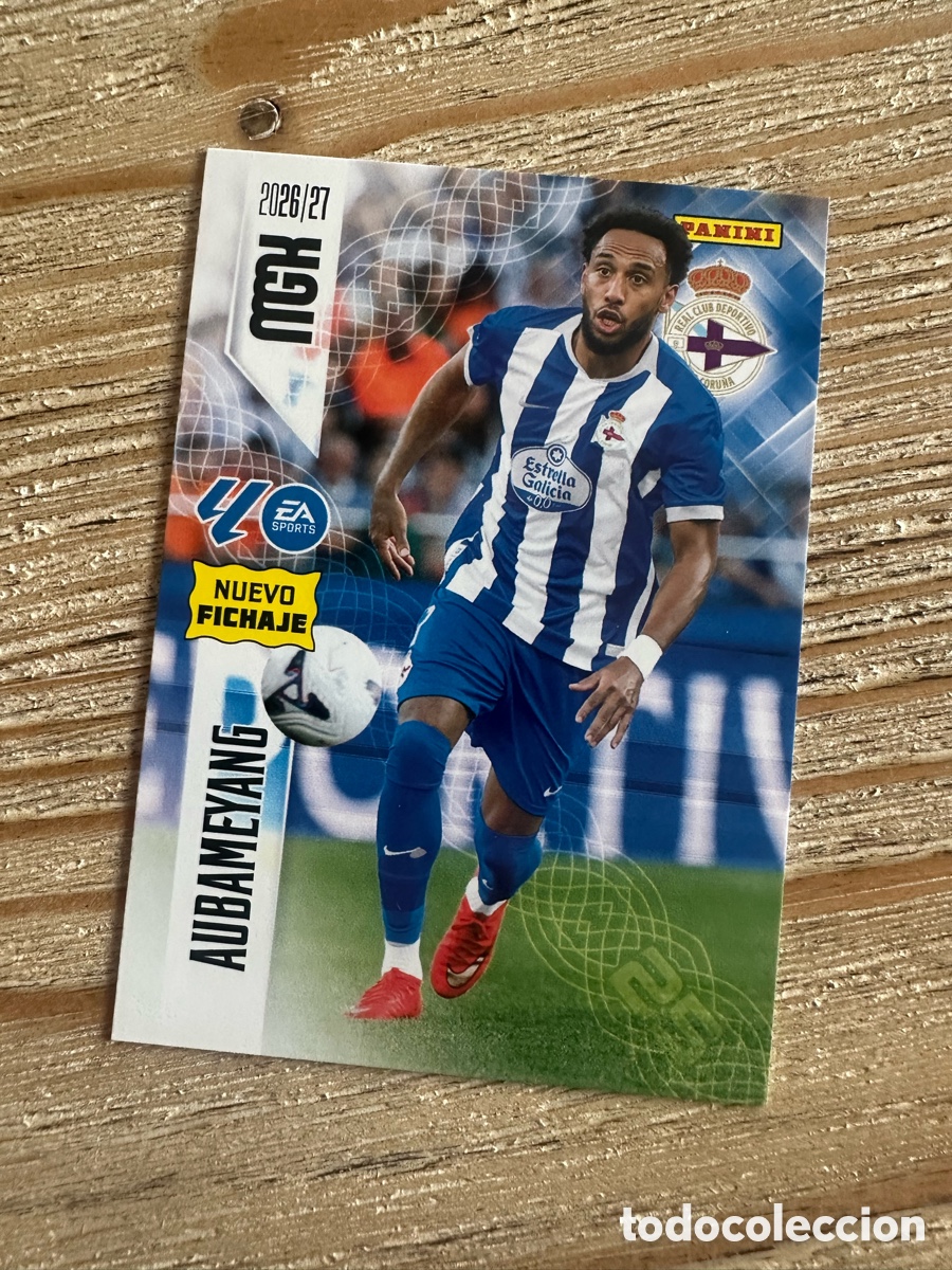 Trading cards: AUBAMEYANG DEPORTIVO 485 NUEVO FICHAJE 2&ordf; EDICION MEGACRACKS 2026/27 26-27 26 27 MGK PANINI