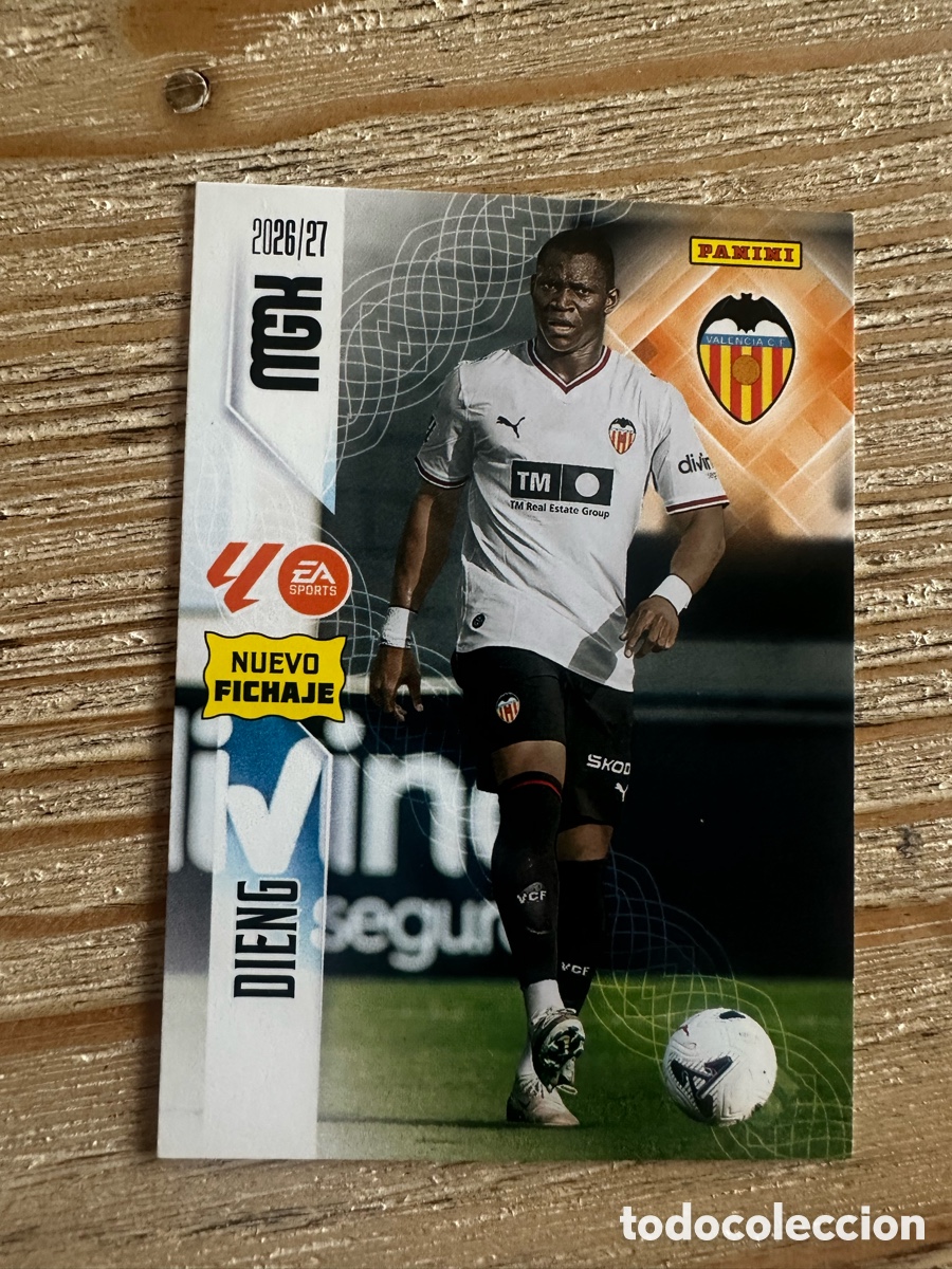 Trading cards: DIENG VALENCIA 487 NUEVO FICHAJE 2&ordf; EDICION MEGACRACKS 2026/27 26-27 26 27 MGK PANINI