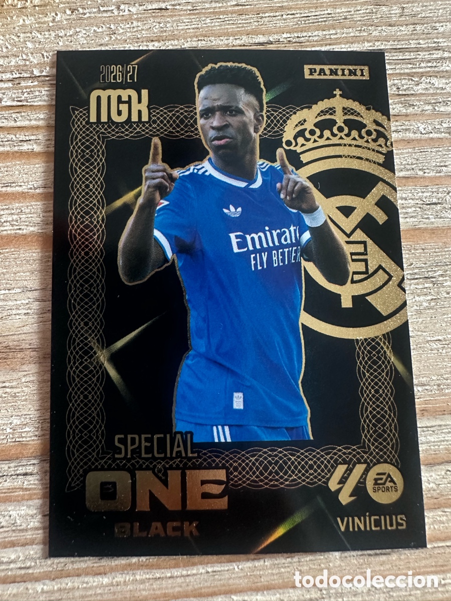 Trading cards: VINICIUS REAL MADRID SPECIAL ONE BLACK MEGACRACKS 2026/27 26-27 26 27 MGK PANINI