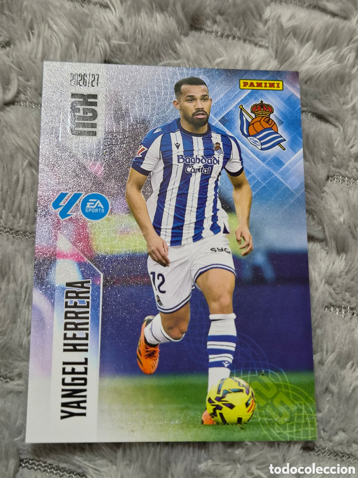 Trading cards: 318 - YANGEL HERRERA, REAL SOCIEDAD 2&deg; EDICI&Oacute;N MEGACRACKS 2026 2027