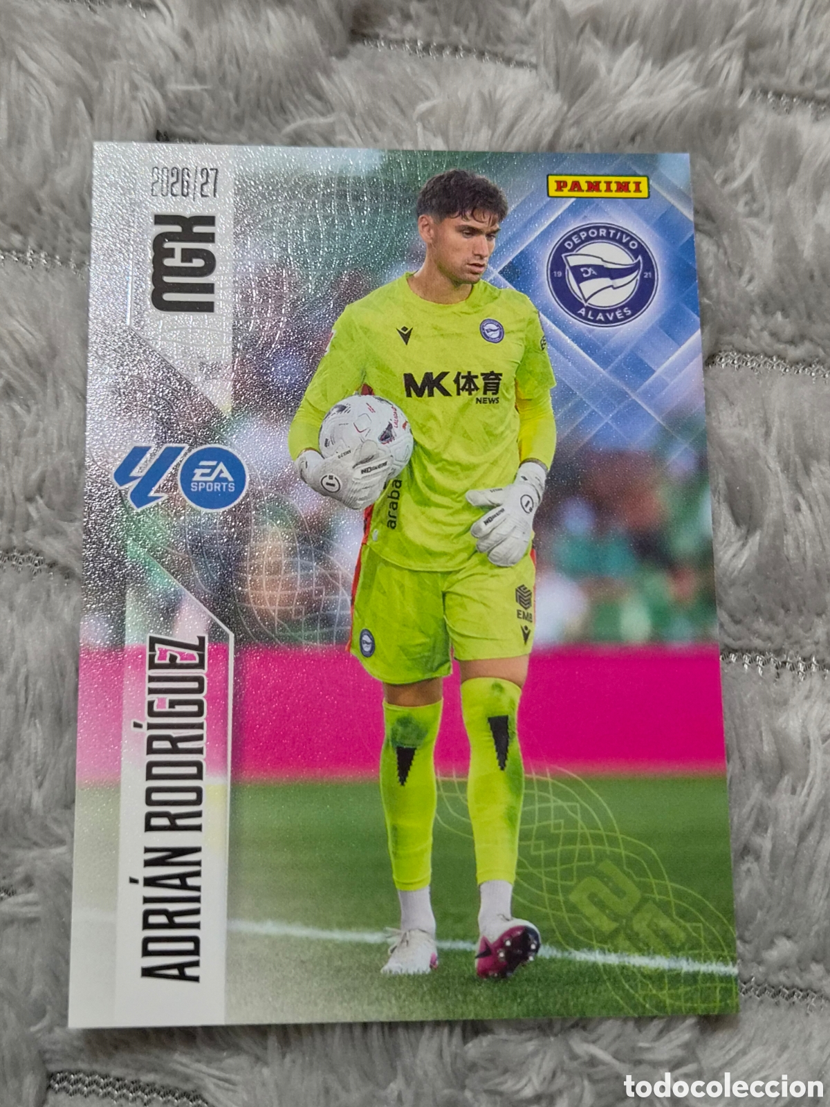 Trading cards: 21 - ADRIAN RODR&Iacute;GUEZ , ALAVES MEGACRACKS 2026 2027