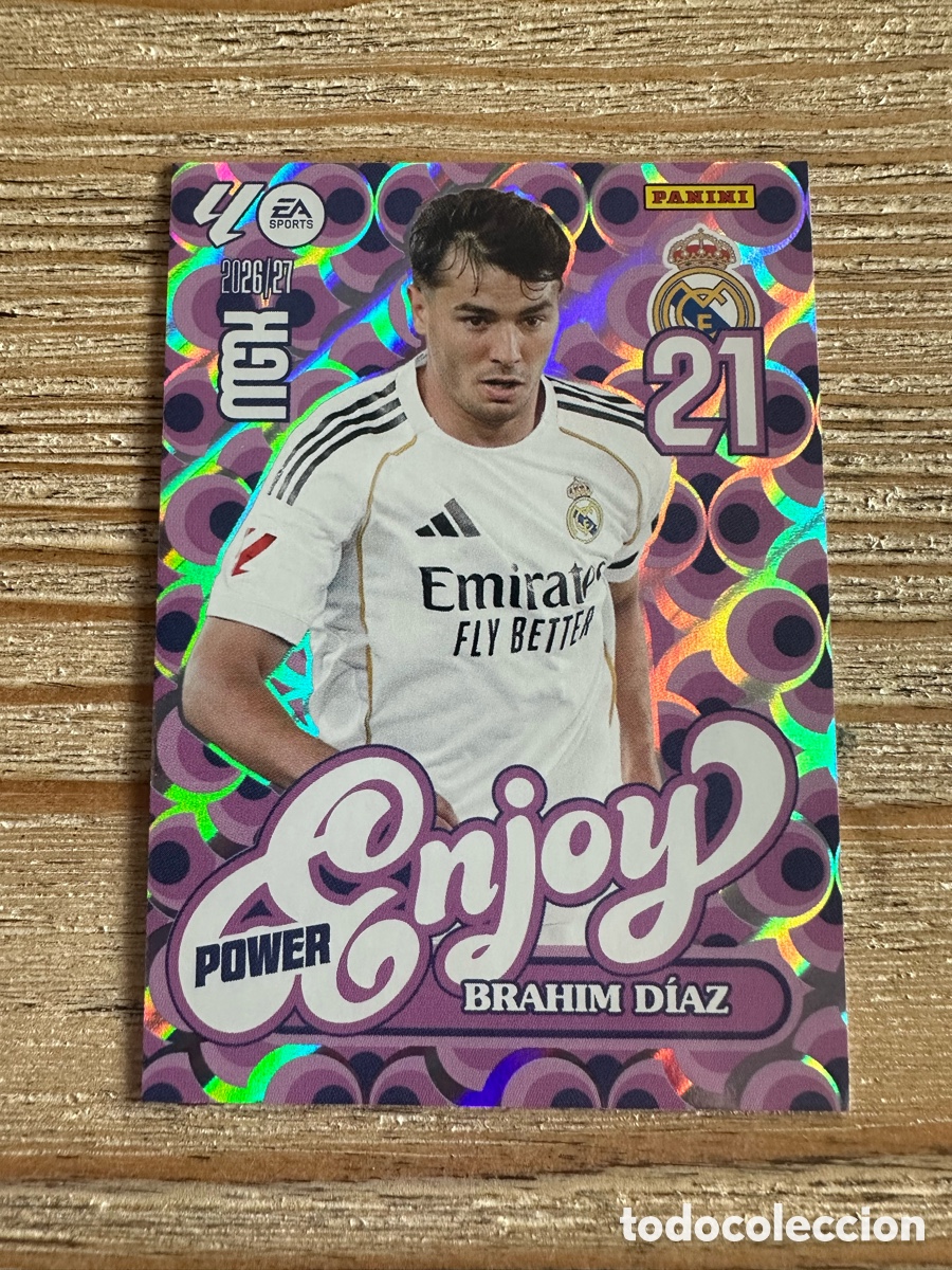 Trading cards: BRAHIM DIAZ REAL MADRID ENJOY POWER 380P MEGACRACKS 2026/27 26-27 26 27 MGK PANINI