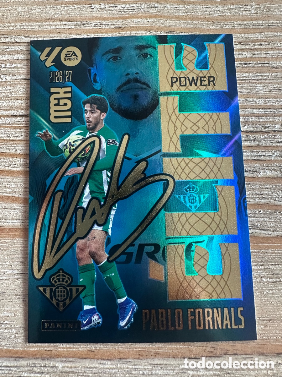 Trading cards: PABLO FORNALS REAL BETIS ELITE POWER 14P MEGACRACKS 2026/27 26-27 26 27 MGK PANINI