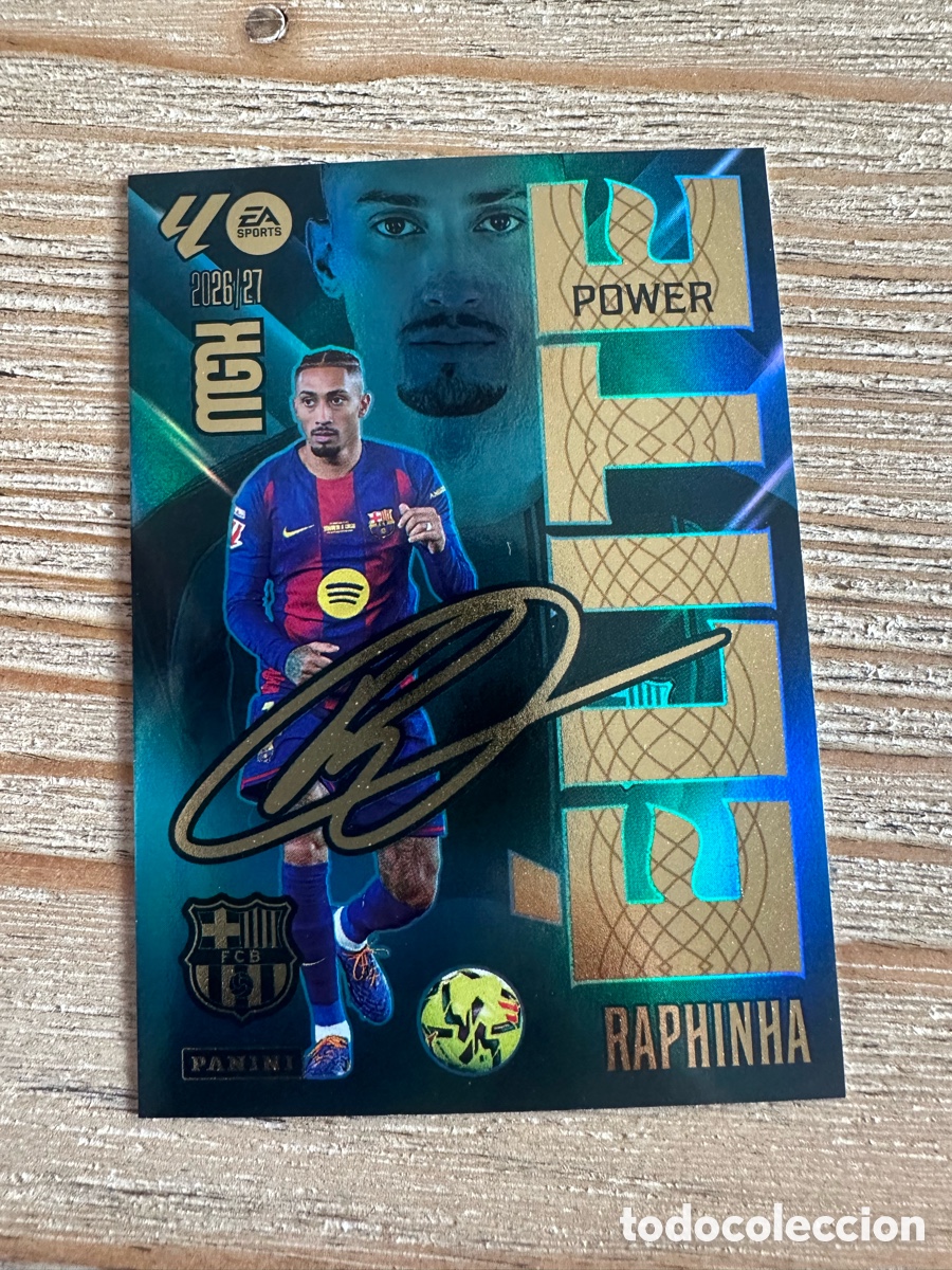 Trading cards: RAPHINHA FC BARCELONA ELITE POWER 16P MEGACRACKS 2026/27 26-27 26 27 MGK PANINI