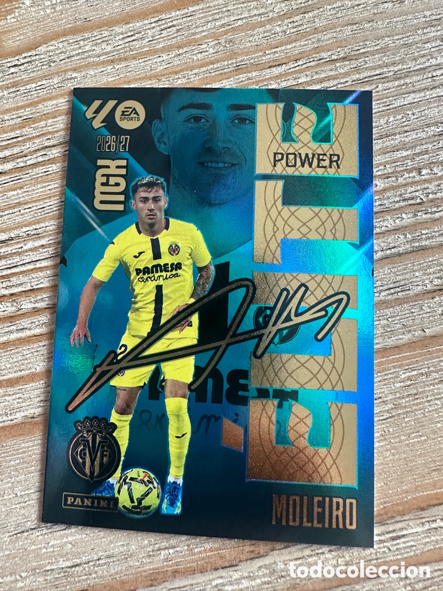 Trading cards: MOLEIRO VILLARREAL ELITE POWER 11P MEGACRACKS 2026/27 26-27 26 27 MGK PANINI