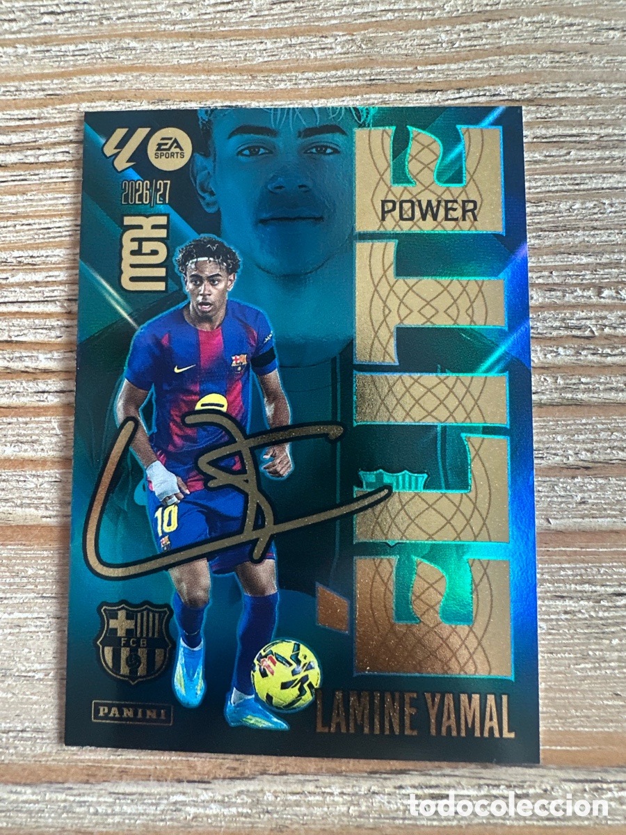 Trading cards: LAMINE YAMAL FC BARCELONA ELITE POWER 9P MEGACRACKS 2026/27 26-27 26 27 MGK PANINI