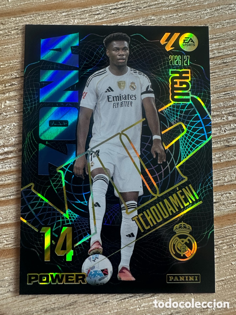 Trading Cards: TCHOUAMENI REAL MADRID MADRID VIP POWER 405P MEGACRACKS 2026/27 26-27 26 27 MGK PANINI