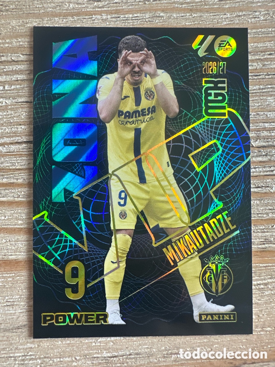 Trading cards: MIKAUTADZE VILLARREAL VIP POWER 402P MEGACRACKS 2026/27 26-27 26 27 MGK PANINI
