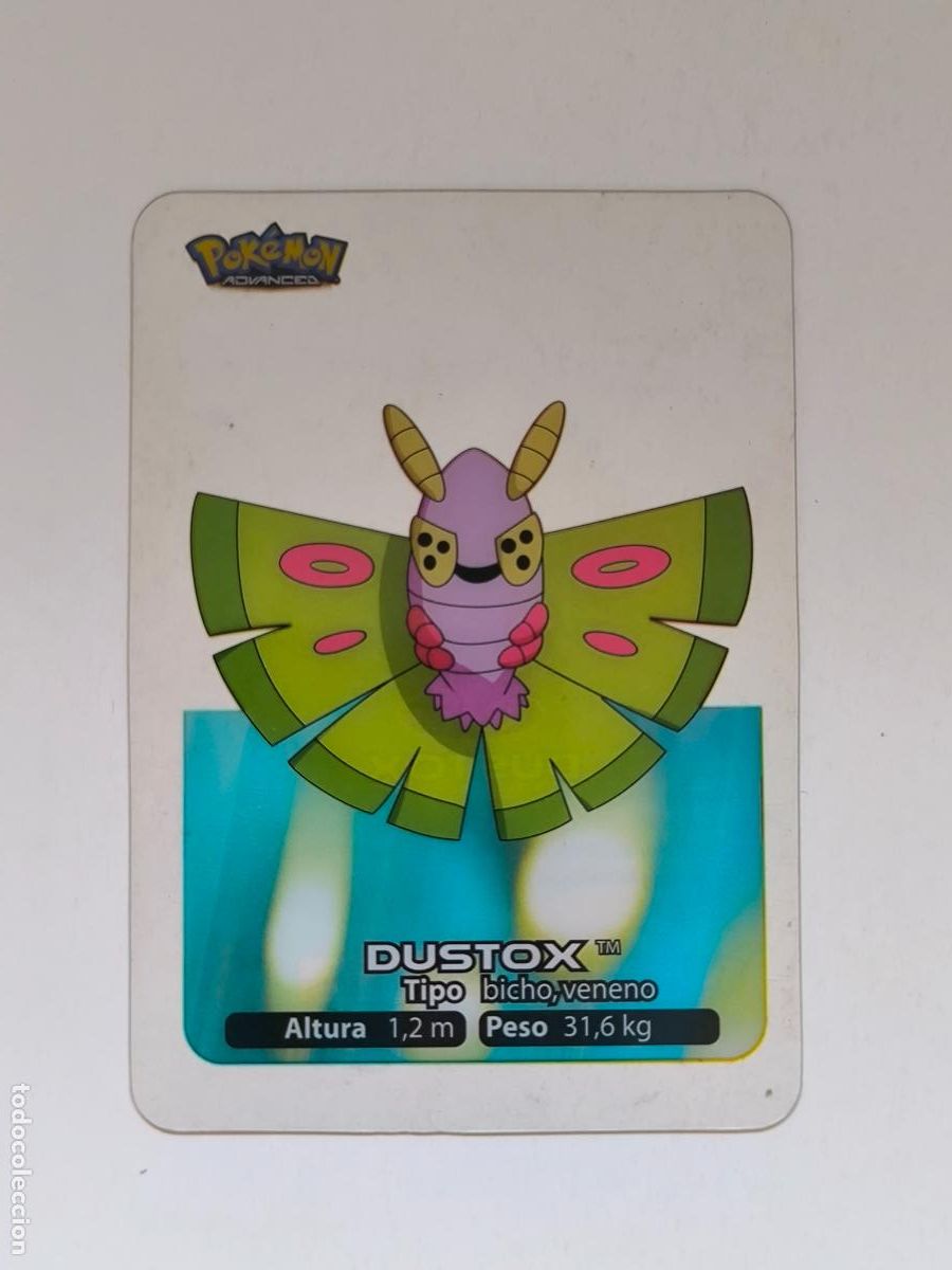 Trading cards: POKEMON ADVANCED LAMINCARDS - N&ordm; 027 / 27 DUSTOX - CARD / CARTA - EDIBAS 2006 (9ZC4)