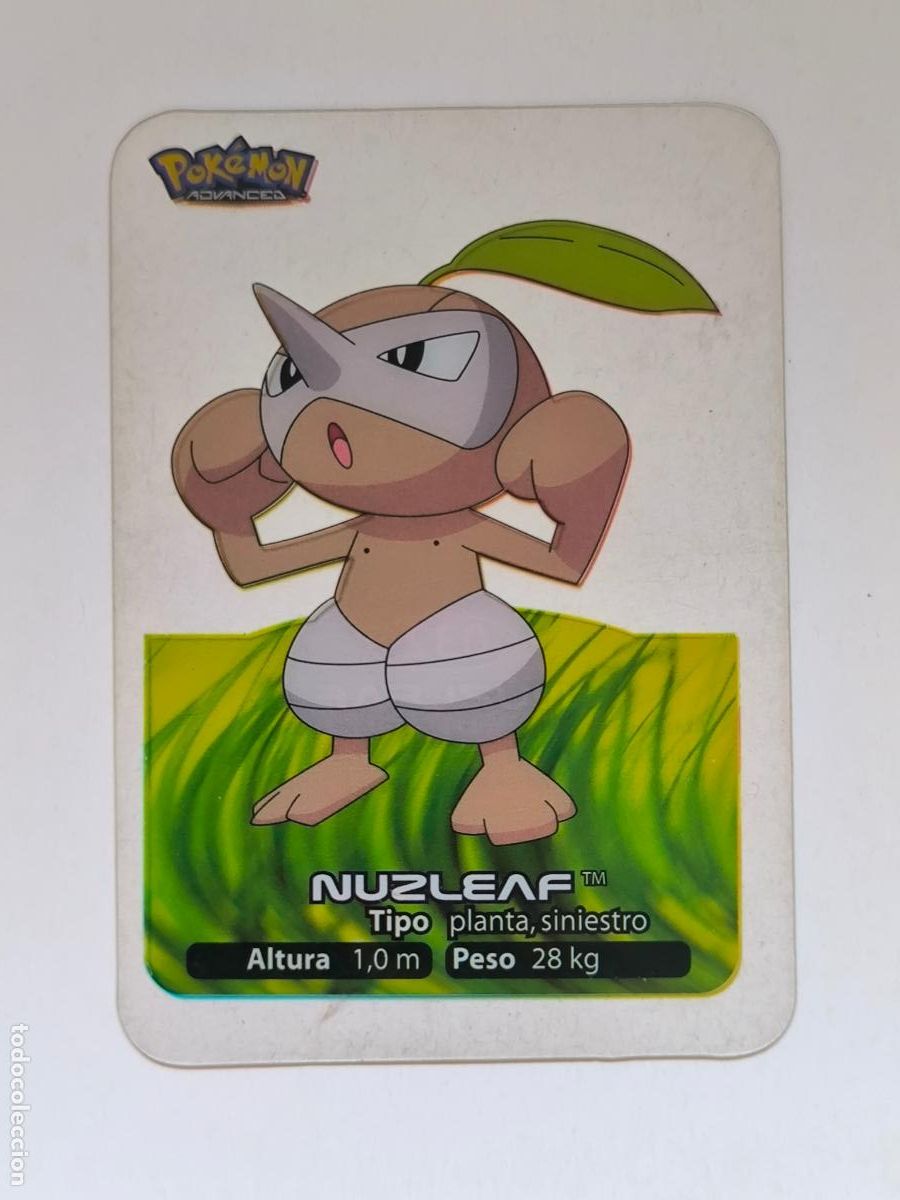 Trading cards: POKEMON ADVANCED LAMINCARDS - N&ordm; 032 / 32 NUZLEAF - CARD / CARTA - EDIBAS 2006 (9ZC4)