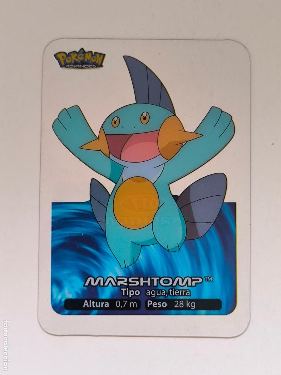 Trading cards: POKEMON ADVANCED LAMINCARDS - N&ordm; 017 / 17 MARSHTOMP - CARD / CARTA - EDIBAS 2006 (9ZC4)