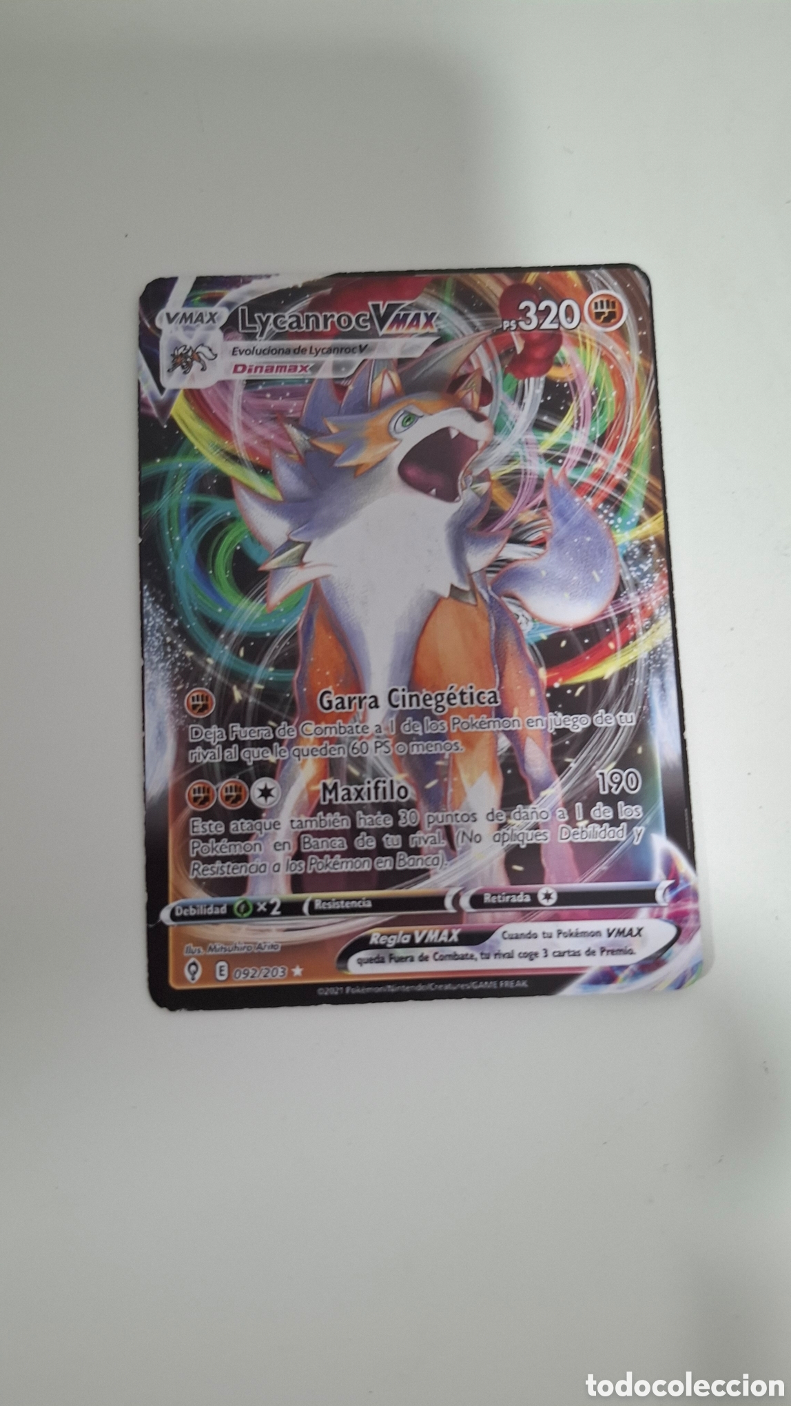Trading cards: CARTA POKEMON CARD LYCANROC VMAX