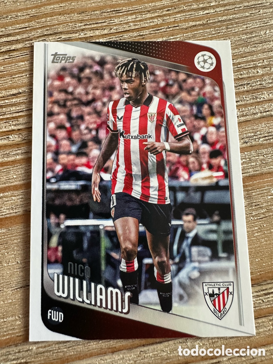 Trading cards: NICO WILLIAMS ATHLETIC CLUB 38 TOPPS UCC FLAGSHIP 2025-26 25 26 CHAMPIONS LEAGUE