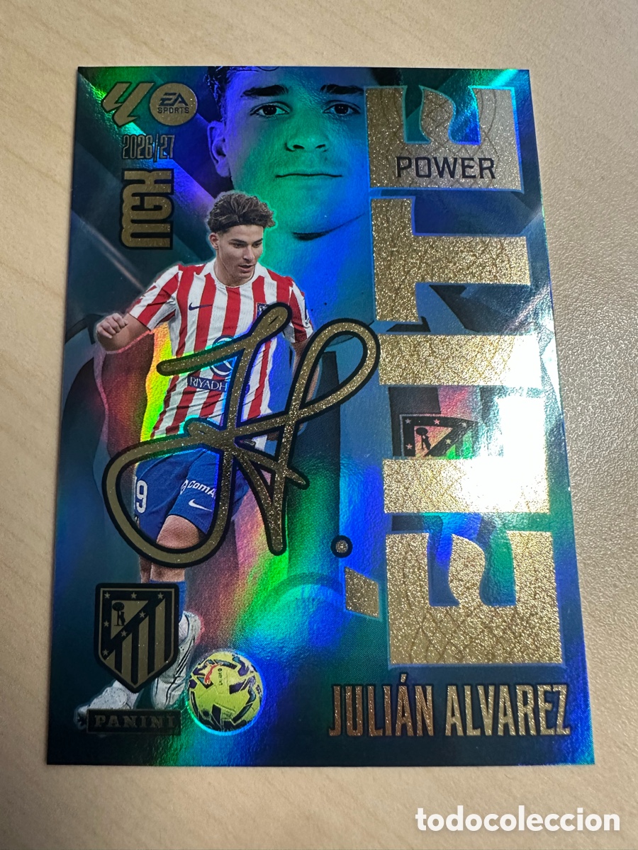 Trading cards: JULIAN ALVAREZ AT MADRID ELITE POWER 8P MEGACRACKS 2026/27 26-27 26 27 MGK PANINI