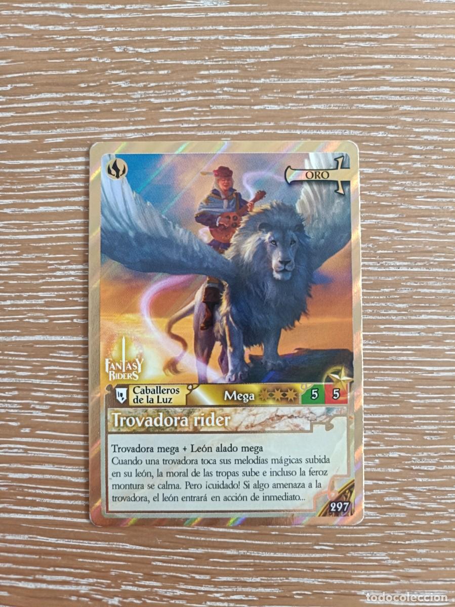 Trading cards: TRADING CARDS FANTASY RIDERS - PANINI 2019 - ORO - N&ordm; 297 TROVADORA RIDER