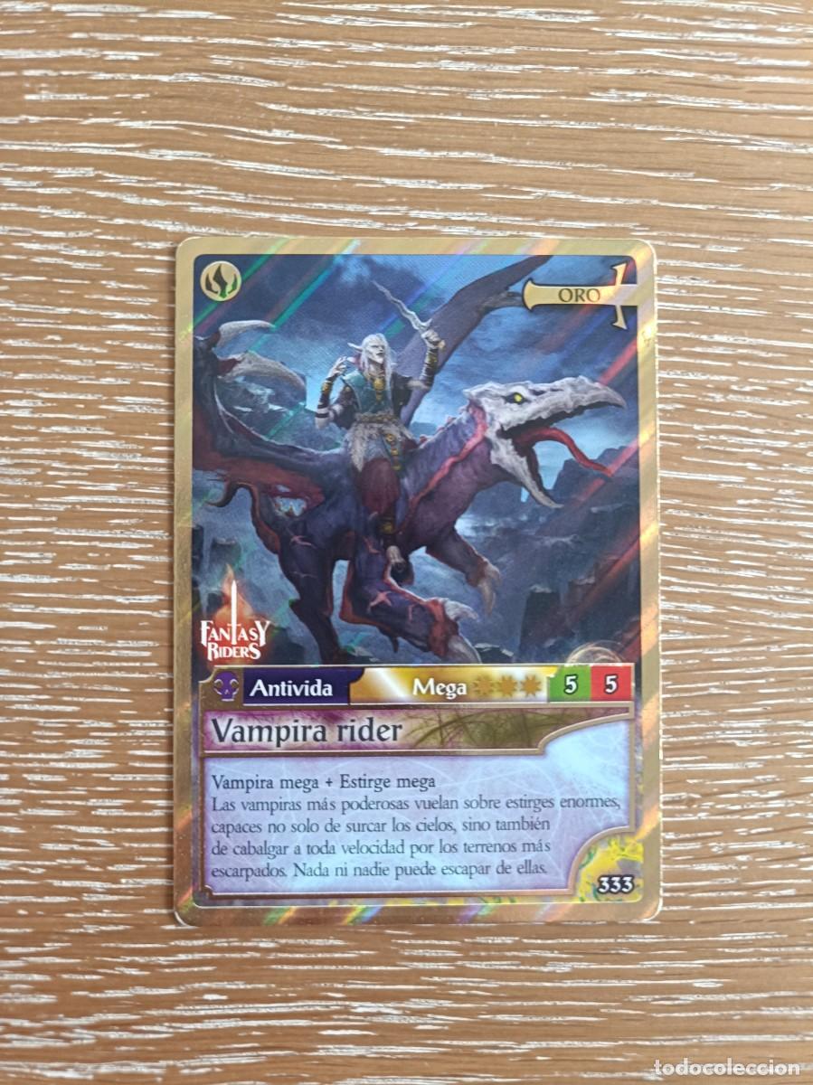 Trading cards: TRADING CARDS FANTASY RIDERS - PANINI 2019 - ORO - N&ordm; 333 VAMPIRA RIDER