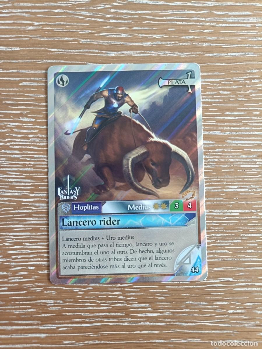 Trading cards: TRADING CARDS FANTASY RIDERS - PANINI 2019 - PLATA - N&ordm; 44 LANCERO RIDER