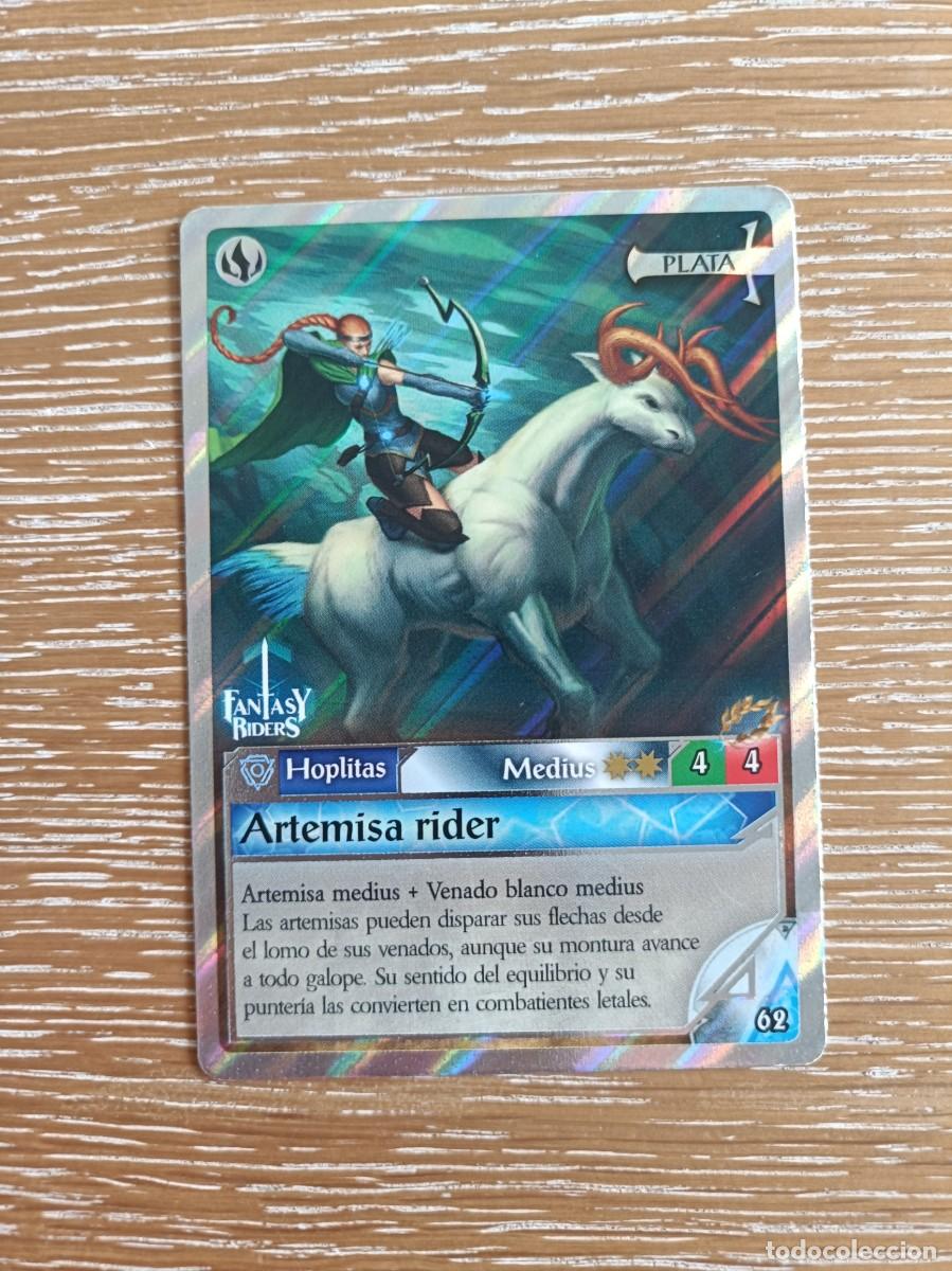 Trading cards: TRADING CARDS FANTASY RIDERS - PANINI 2019 - PLATA - N&ordm; 62 ARTEMISA RIDER