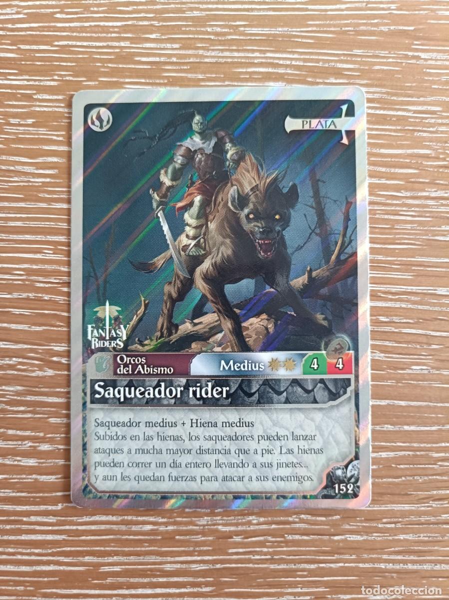 Trading cards: TRADING CARDS FANTASY RIDERS - PANINI 2019 - PLATA - N&ordm; 152 SAQUEADOR RIDER