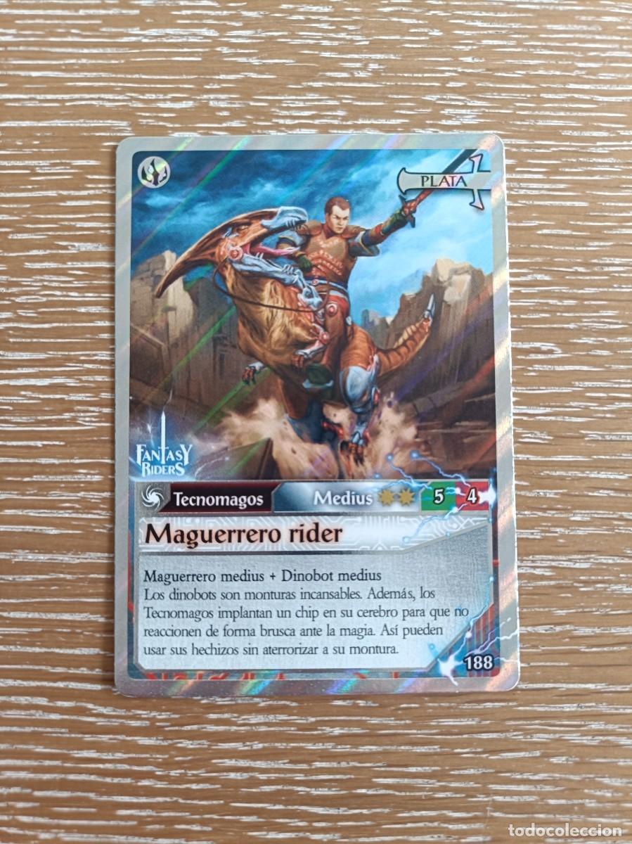 Trading cards: TRADING CARDS FANTASY RIDERS - PANINI 2019 - PLATA - N&ordm; 188 MAGUERRERO RIDER