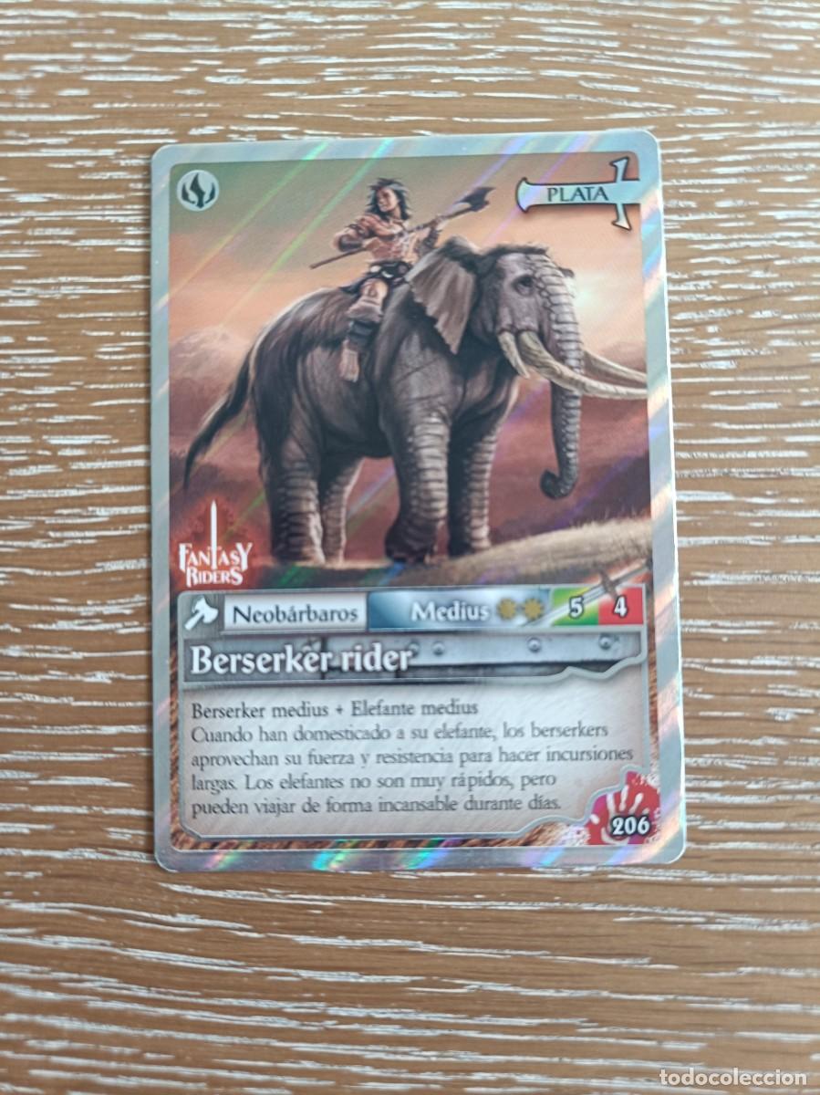 Trading cards: TRADING CARDS FANTASY RIDERS - PANINI 2019 - PLATA - N&ordm; 206 BERSERKER RIDER