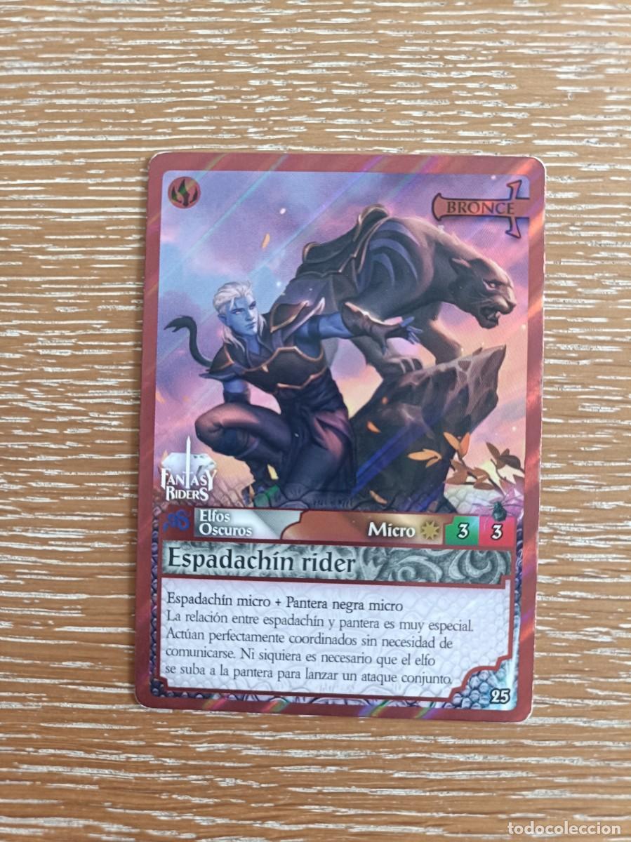 Trading cards: TRADING CARDS FANTASY RIDERS - PANINI 2019 - BRONCE - N&ordm; 25 ESPADACH&Iacute;N RIDER