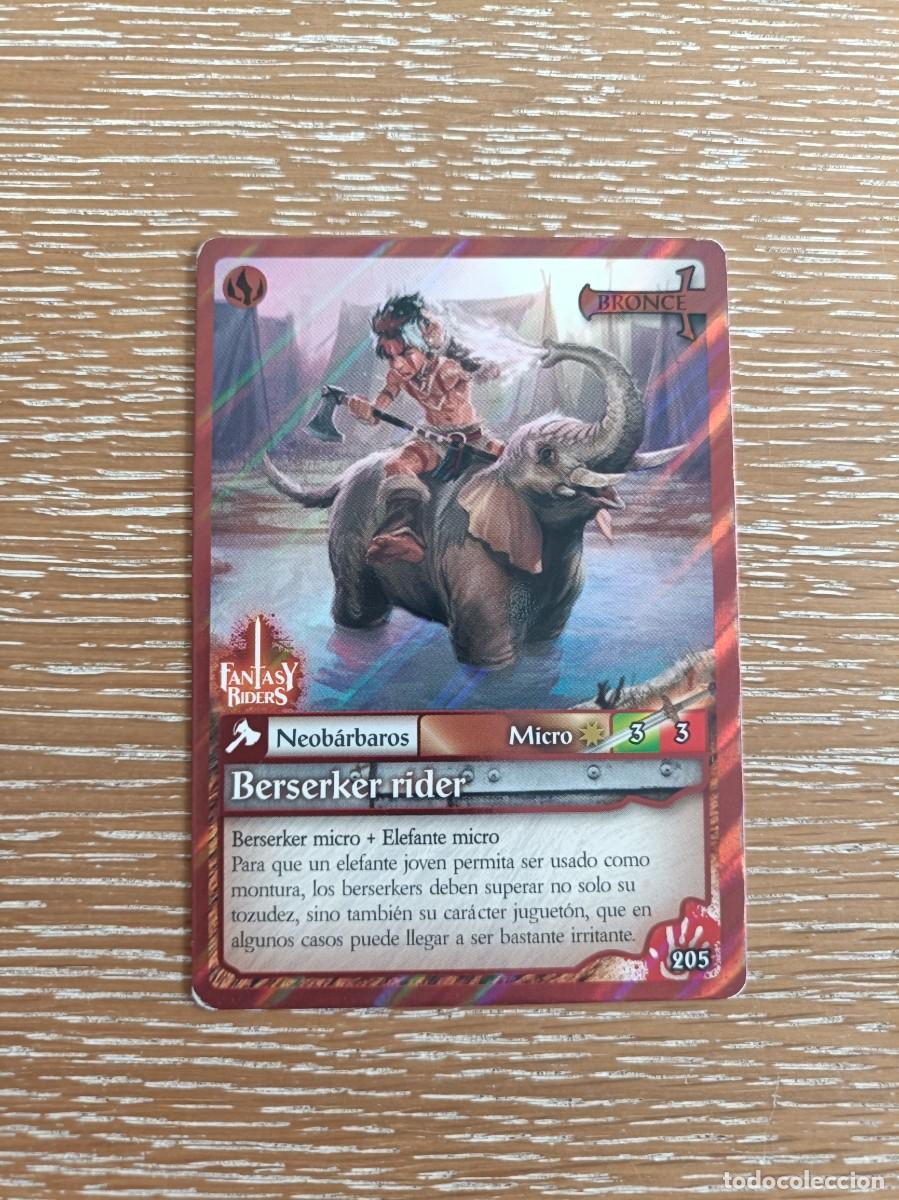 Trading cards: TRADING CARDS FANTASY RIDERS - PANINI 2019 - BRONCE - N&ordm; 205 BERSERKER RIDER