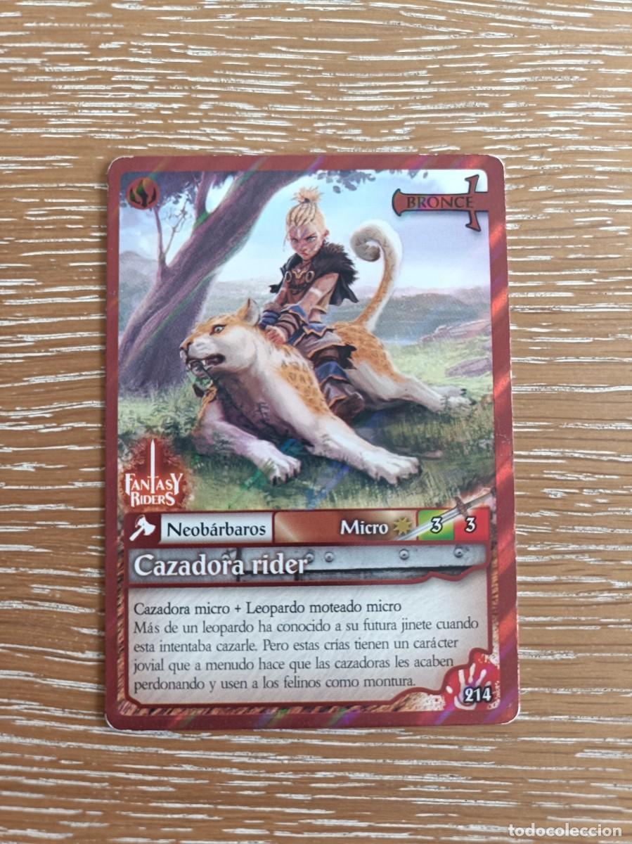 Trading cards: TRADING CARDS FANTASY RIDERS - PANINI 2019 - BRONCE - N&ordm; 214 CAZADORA RIDER