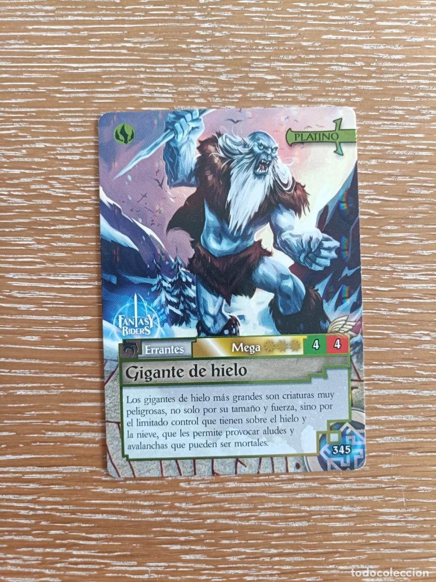 Trading cards: TRADING CARDS FANTASY RIDERS - PANINI 2019 - PLATINO - N&ordm; 345 GIGANTE DE HIELO