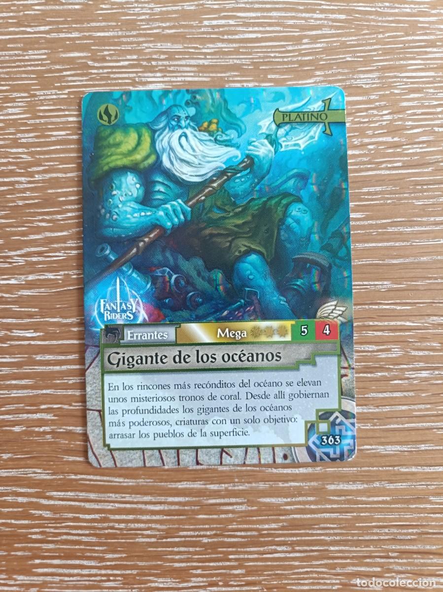 Trading cards: TRADING CARDS FANTASY RIDERS - PANINI 2019 - PLATINO - N&ordm; 365 GIGANTE DE LOS OCEANOS
