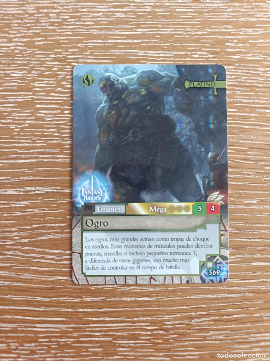Trading cards: TRADING CARDS FANTASY RIDERS - PANINI 2019 - PLATINO - N&ordm; 369 OGRO