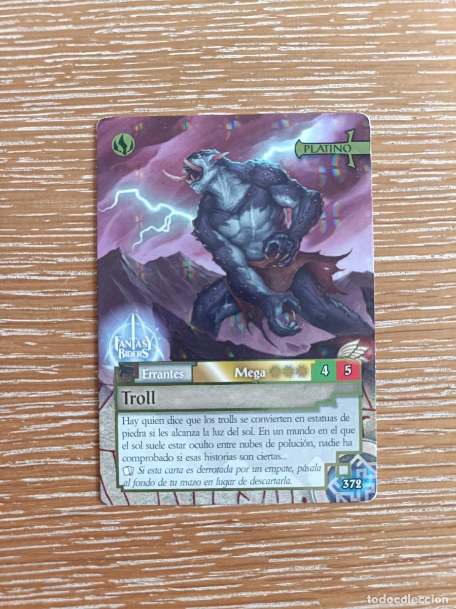 Trading cards: TRADING CARDS FANTASY RIDERS - PANINI 2019 - PLATINO - N&ordm; 372 TROLL