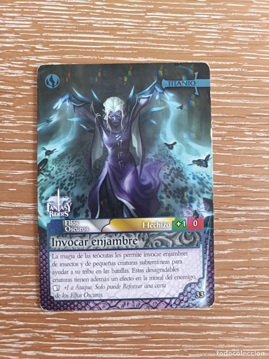 Trading cards: TRADING CARDS FANTASY RIDERS - PANINI 2019 - TITANIO - N&ordm; 33 INVOCAR ENJAMBRE