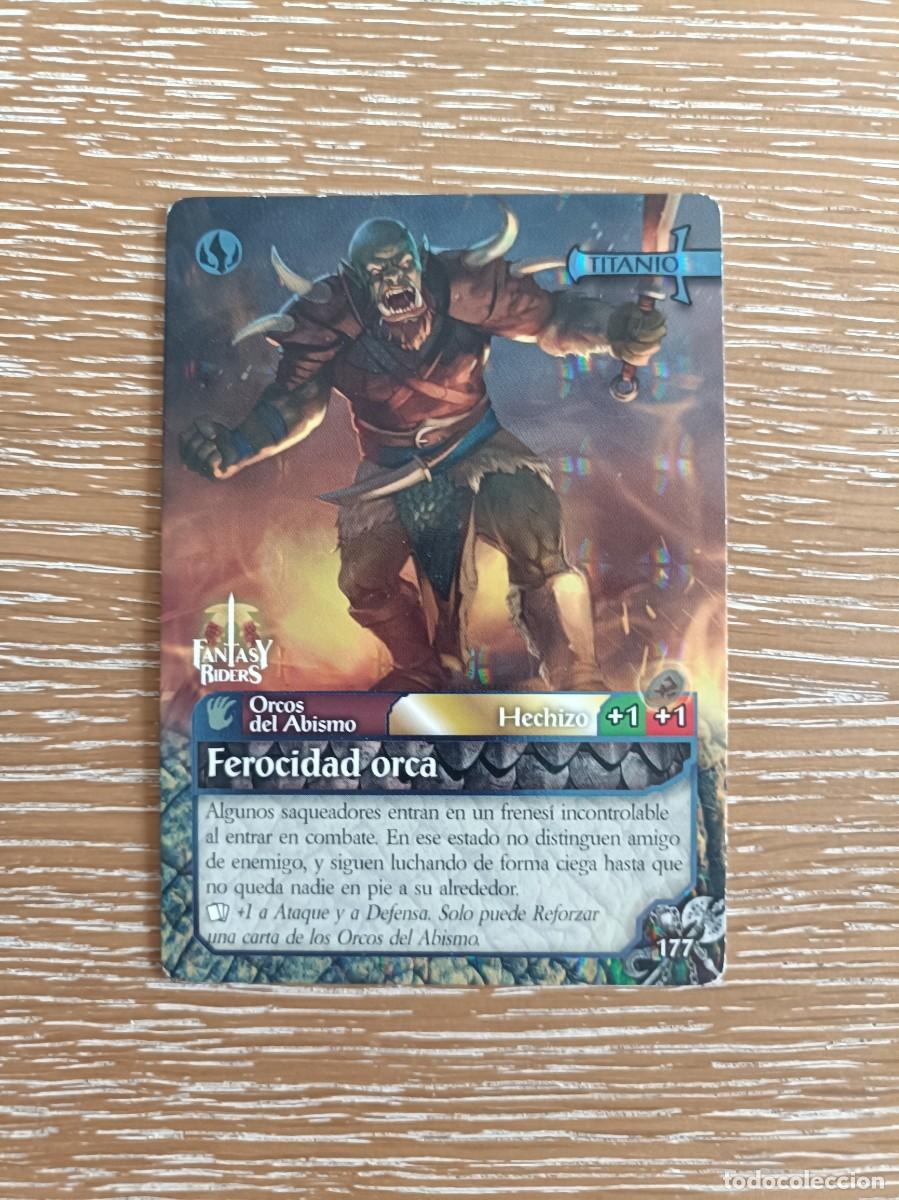 Trading cards: TRADING CARDS FANTASY RIDERS - PANINI 2019 - TITANIO - N&ordm; 177 FEROCIDAD ORCA