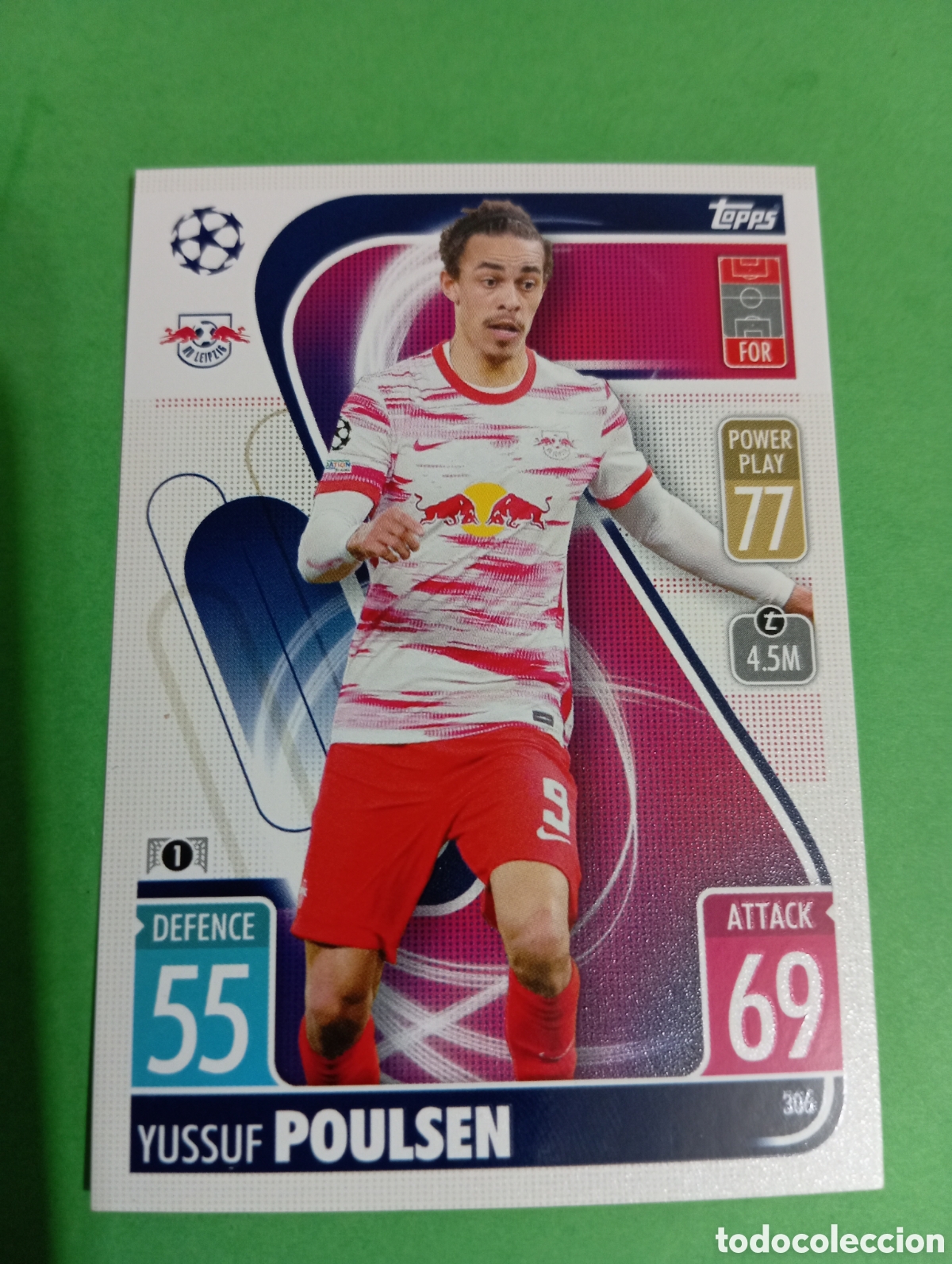 Trading cards: Poulsen RB Leipzig n&deg;306 / TOPPS MATCH ATTAX 2021/2022