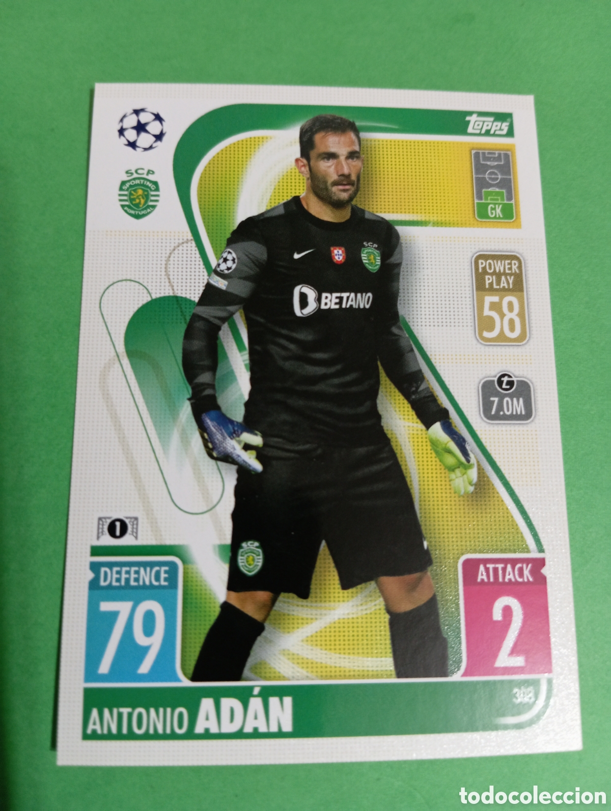 Trading cards: Ad&aacute;n Sporting de Lisboa n&deg;308 / TOPPS MATCH ATTAX 2021/2022