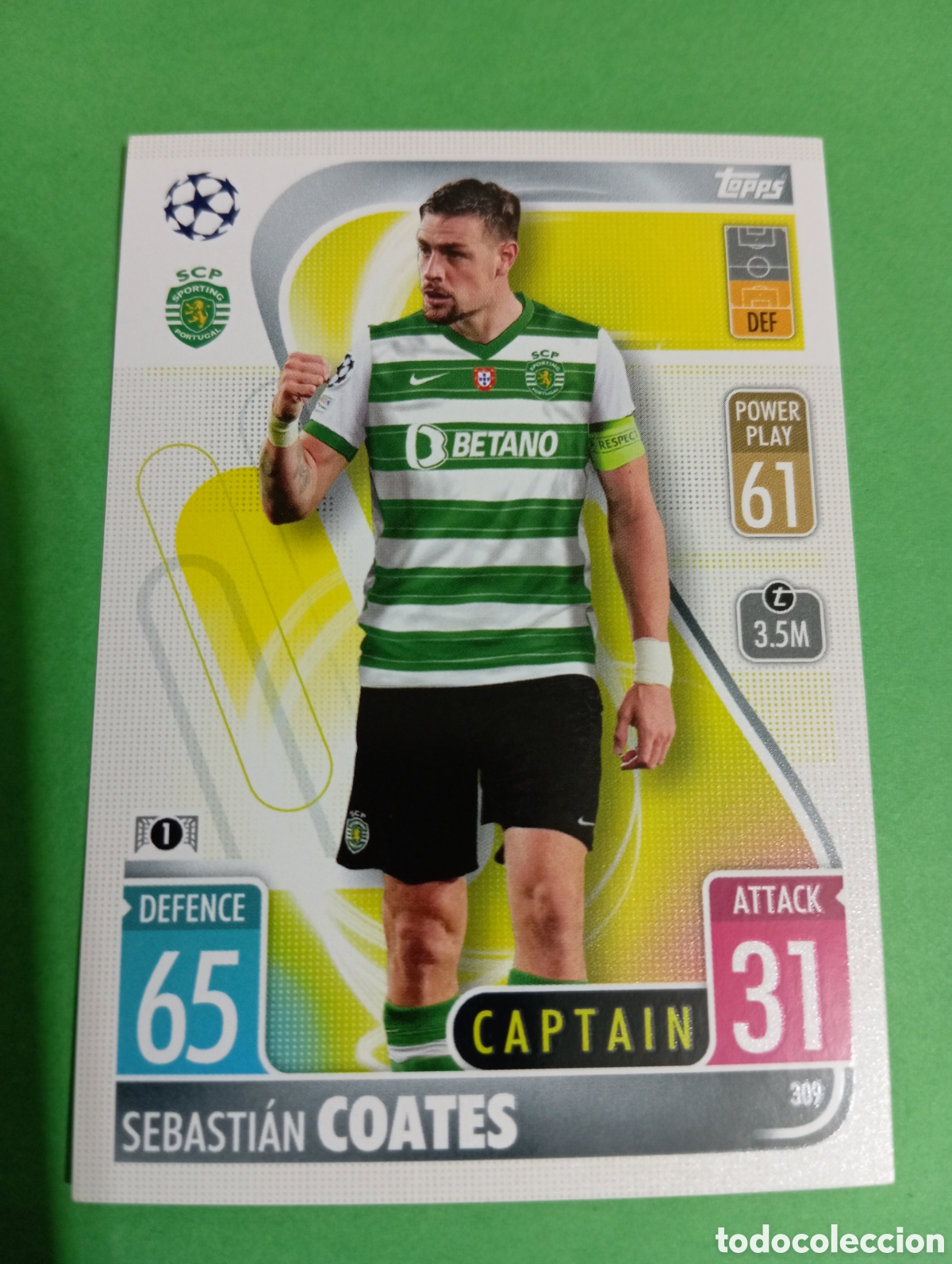 Trading cards: Coates Sporting de Lisboa n&deg;309 / TOPPS MATCH ATTAX 2021/2022
