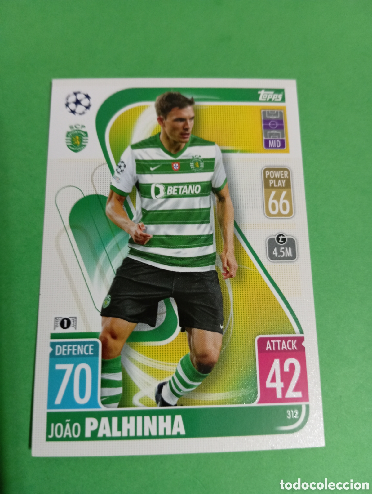 Trading cards: Palhinha Sporting de Lisboa n&deg;312 / TOPPS MATCH ATTAX 2021/2022