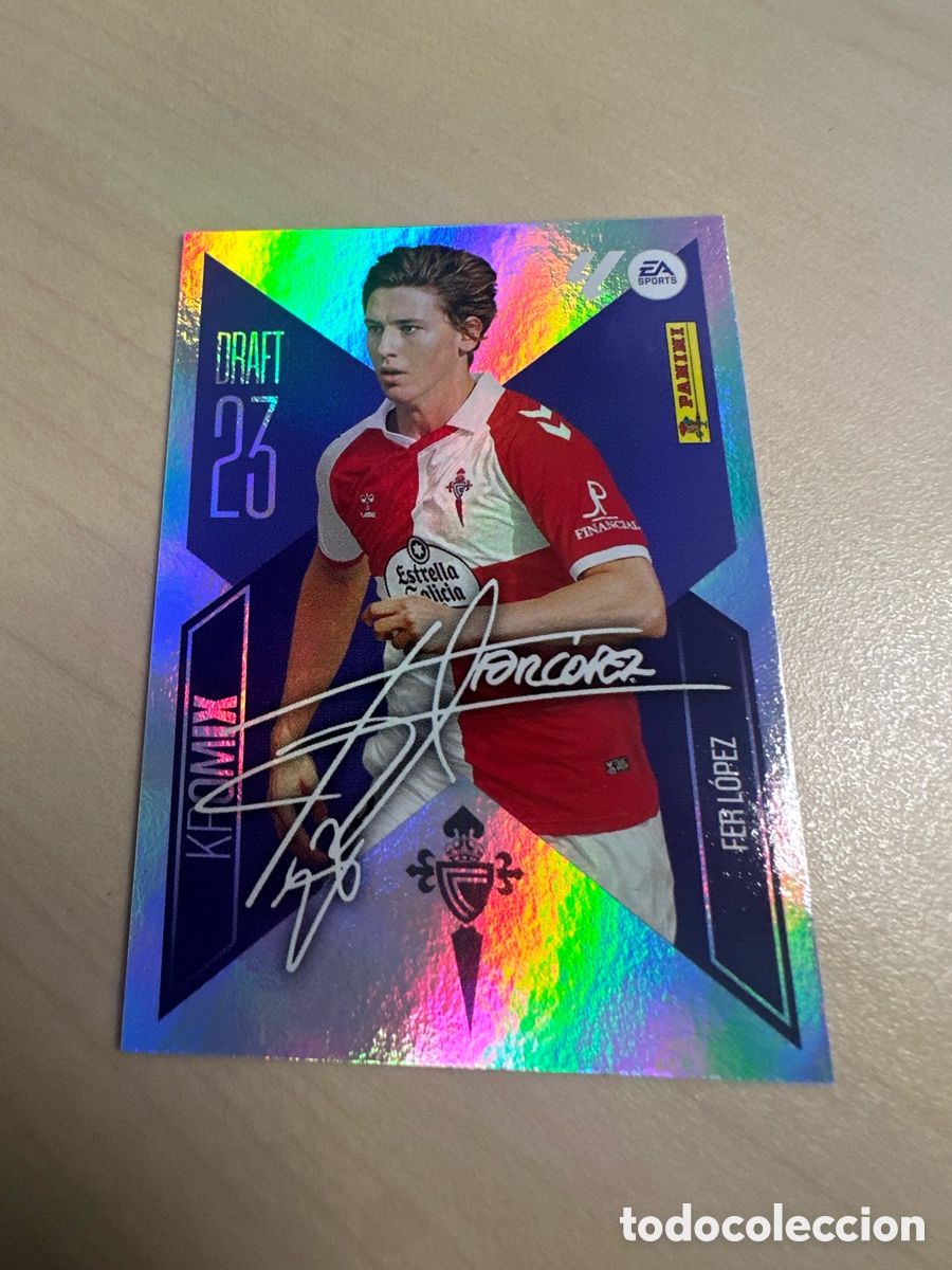 Trading cards: FER LOPEZ CELTA K7 DRAFT 23 KROMIX LIGA ESTE 2026/27 26-27 26 27 PANINI