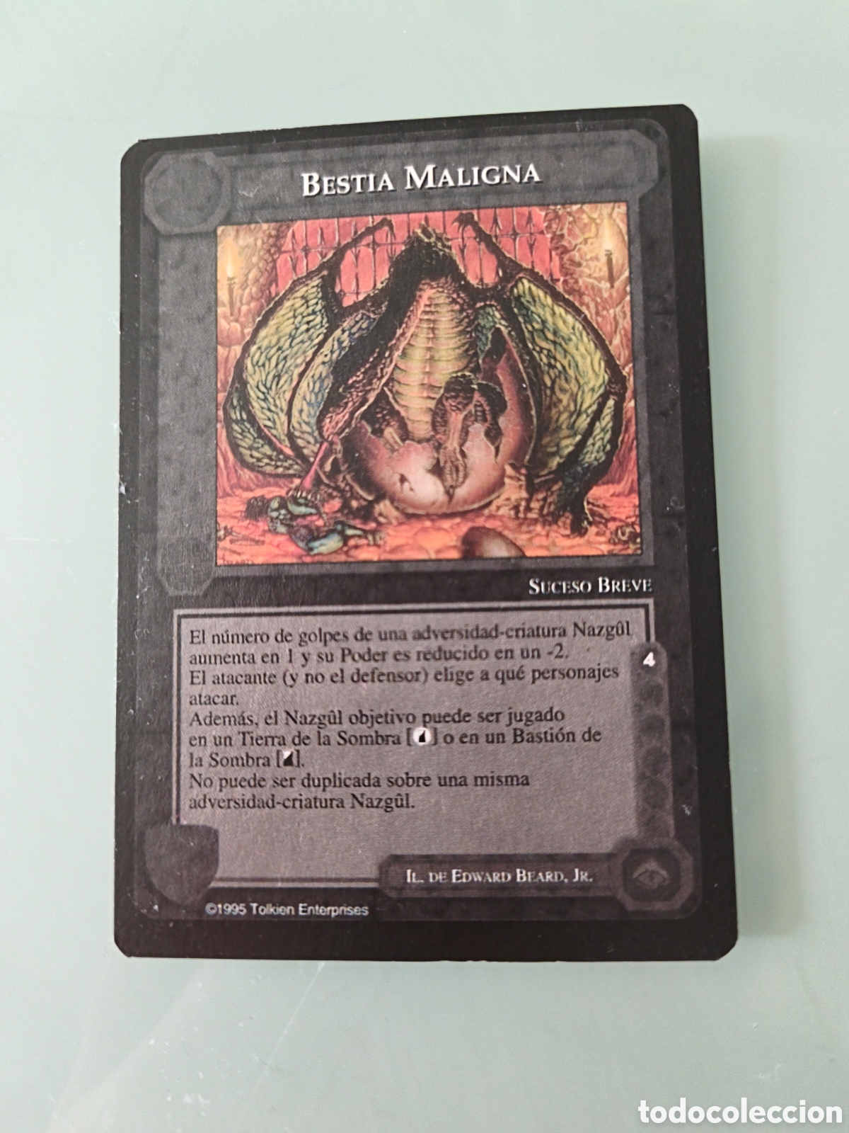 Trading cards: Bestia Maligna - El Se&ntilde;or de los Anillos SATM Los Magos Limitada 1995 Borde Negro