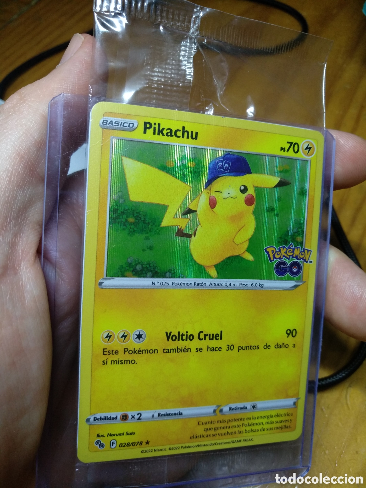 Trading cards: Carta Pokemon 2022 Promo Pokemon Go Pikachu Espa&ntilde;ol Sin abrir