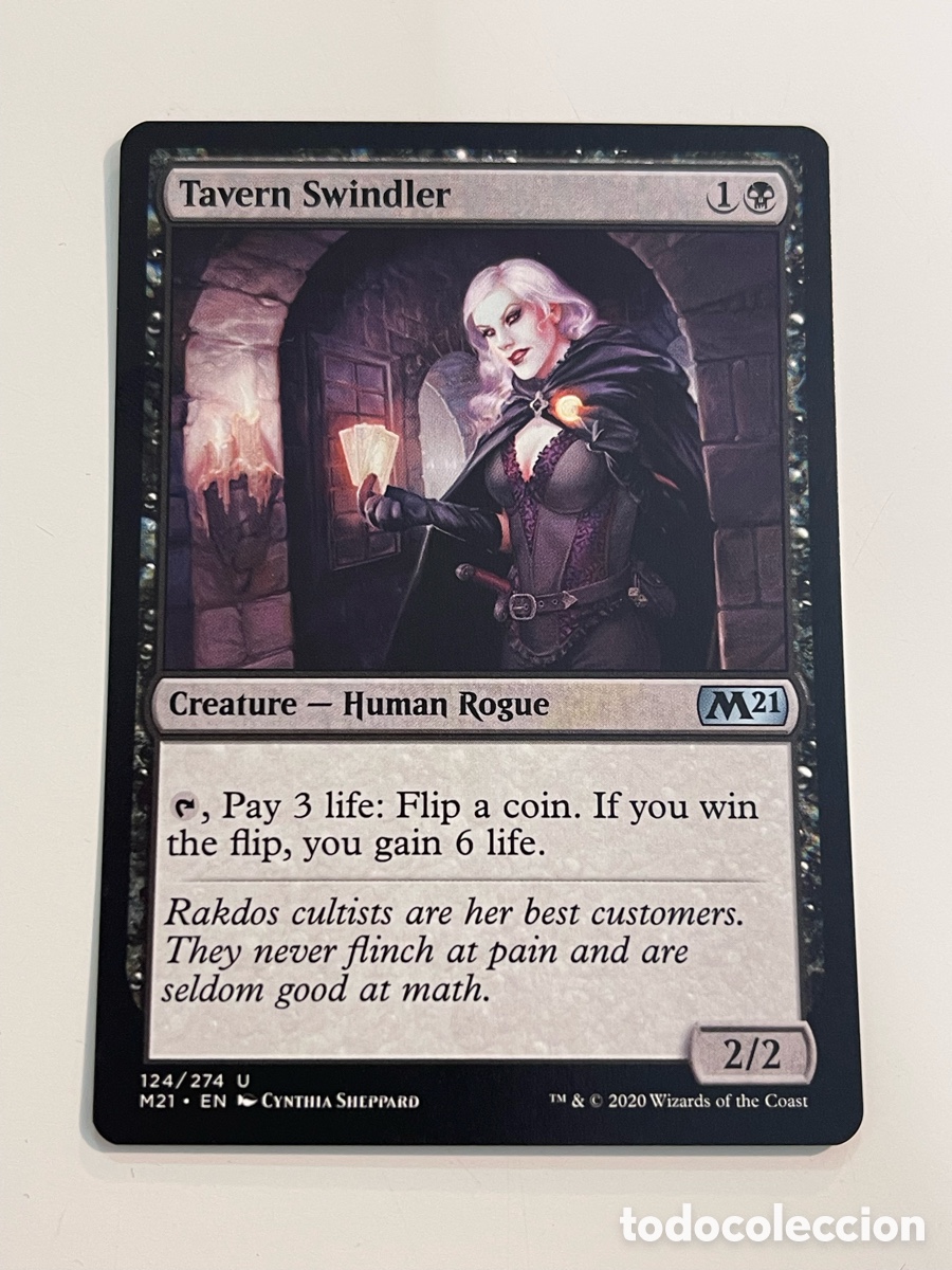 Trading cards: card MAGIC the Gathering &rdquo;TAVERN SWINDLER&rdquo; Core SET M21 ENG. #124