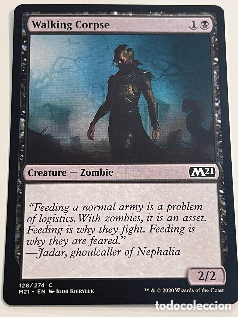 Trading cards: card MAGIC the Gathering &rdquo;WALKING CORPSE&rdquo; Core Set M21 ENG. #128