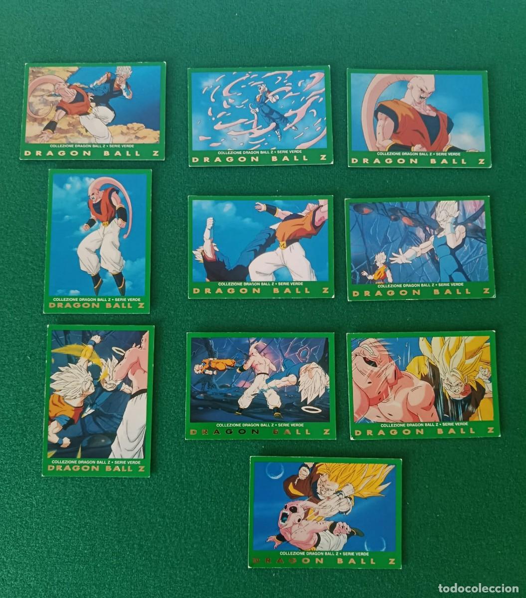 Trading cards: Lot 10 Carte Dragon Ball Z DBZ Panini Verde Italiano 1998