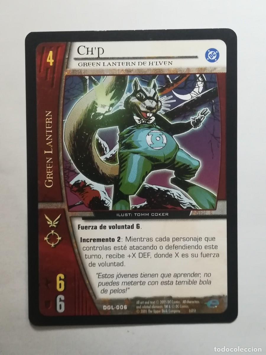 Trading cards: VS System DGL N&ordm; 006. Ch'p. Green Lantern de H'iven. Green Lantern
